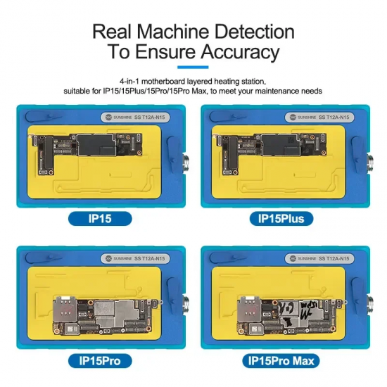 Sunshine T12A-N15 4in1 Preheating Station Welding Platform For iPhone 15 Series Motherboard Welding Table Desoldering Heater