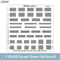 AMAOE F-IPLCD Screen Green Oil Film for IP X-15 Series LCD Screen Repair BGA Reballing Stencil Planting AMAOE F-IPLCD Screen Green Oil Film for IP X-15 Series LCD Screen Repair BGA Reballing Stencil Planting