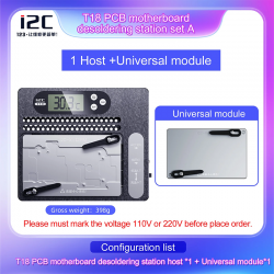 I2C T18 Universal Disassembly Welding Station For iPhone Motherboard Separation CPU Chip Debonding Magnetic Adsorption I2C T18 Universal Disassembly Welding Station For iPhone Motherboard Separation CPU Chip Debonding Magnetic Adsorption