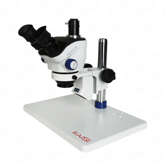KAISI TX-350e 7X-50X Zoom Stereo Trinocular Microscope