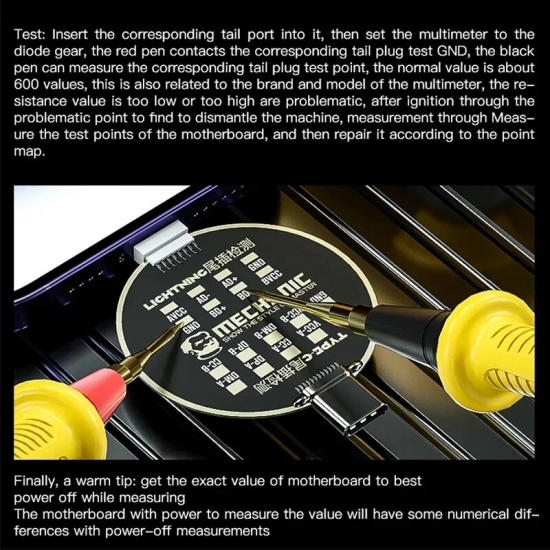 Mechanic T810 Mobile Phone Charging Connector Test Board