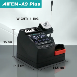 AIFEN A9 Plus Soldering Station With C210 Handle and 3 Tips AIFEN A9 Plus Soldering Station With C210 Handle and 3 Tips