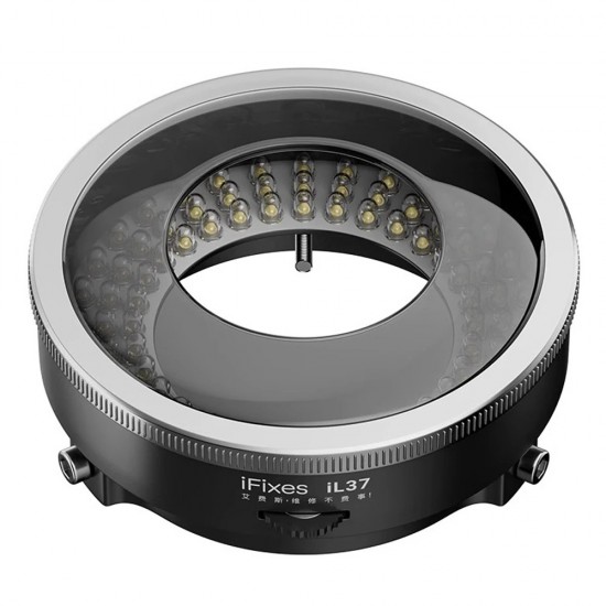 iFixes iL37 Polarized LED Microscope Ring Light 96 LED Beads Glareproof Lighting for Electronics Repair