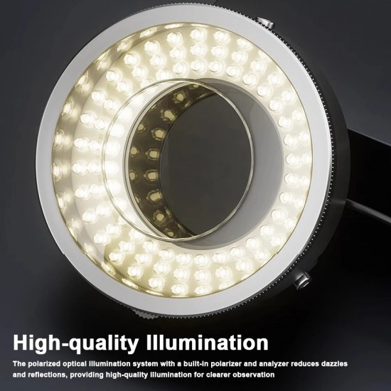 iFixes iL37 Polarized LED Microscope Ring Light 96 LED Beads Glareproof Lighting for Electronics Repair