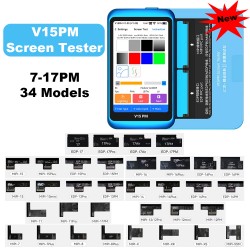 JCID V15PM Professional Screen Tester for iPhone 7-17 Pro Max Series, LCD OLED Display Diagnostic & Repair Tool