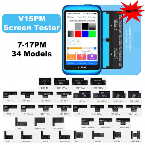 JCID V15PM Professional Screen Tester JCID V15PM iPhone LCD OLED Screen Tester Display Diagnostic Tool