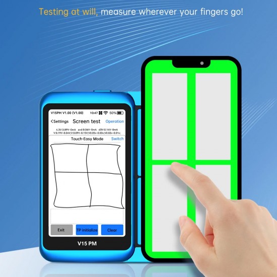 JCID V15PM Professional Screen Tester JCID V15PM iPhone LCD OLED Screen Tester Display Diagnostic Tool