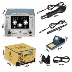 Kaisi 8512P 2 in 1 Digital Soldering Station Hot Air Gun Rework Station Kaisi 8512P 2 in 1 Digital Soldering Station Hot Air Gun Rework Station