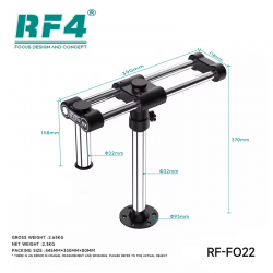 RF4 RF-FO22 360° Rotation Adjustable Universal Double Arm Microscope Bracket RF4 RF-FO22 360° Rotation Adjustable Universal Double Arm Microscope Bracket