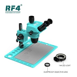RF4 RF-6565 Pro D2 Aluminum Alloy Microscope – Nine-Speed Zoom, Large Base & Wide Field of View