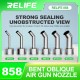 RELIFE 858 Series – Angled Hot Air Nozzle Set for Microscope Soldering & Repair Work RELIFE 858 Series 4–12mm Bent Oblique Hot Air Gun Nozzle Tips for Phone Repair