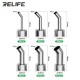 RELIFE 858 Series – Angled Hot Air Nozzle Set for Microscope Soldering & Repair Work RELIFE 858 Series 4–12mm Bent Oblique Hot Air Gun Nozzle Tips for Phone Repair