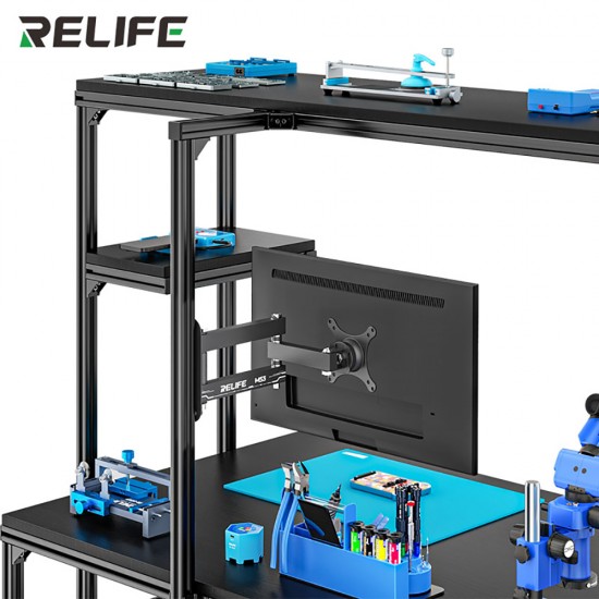 RELIFE MS3 360° Swivel Monitor Mount – Durable and Flexible Display Arm RELIFE MS3 360° Rotating Monitor Mount – Adjustable 14-27" Screen Bracket for Wall or Desk