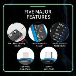 RELIFE TB-09 SE Portable USB Charging Port Tester – Lightning & Type-C Quick Detection for Android & iPhone