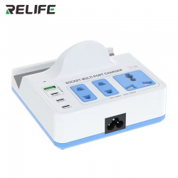 Relife RL-309H 72W QC&PD Integrated Fast Charger Desktop Smart Socket With 15W Wireless Charging