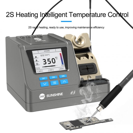 SUNSHINE H3 210 Smart Soldering Station – Professional Soldering Tool SUNSHINE H3 210 Smart Soldering Station with LCD and Auto Sleep