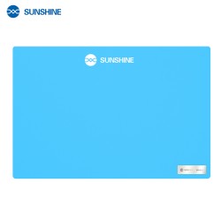 SUNSHINE SS-004F High-Temperature Resistant Work Pad Blue – Large Thermal Insulation Mat for Repair Stations