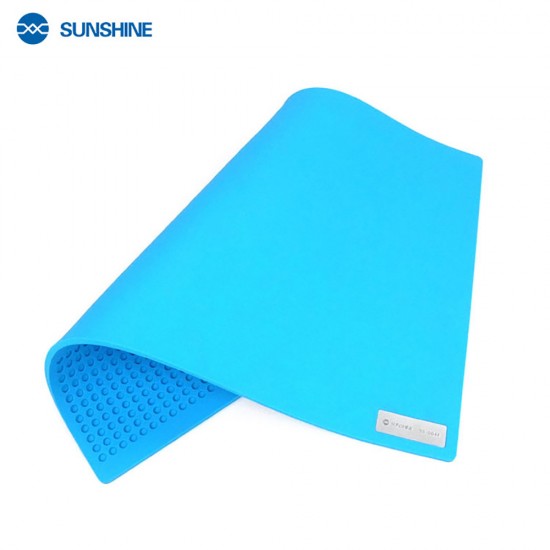 SUNSHINE SS-004F Blue Repair Pad – Thermal Insulation Mat for Electronics SUNSHINE SS-004F Blue Thermal Insulation Pad – Large Heat-Resistant Electronics Repair Mat