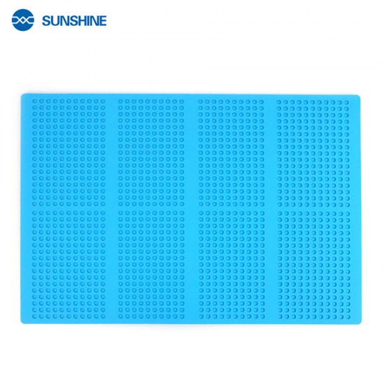 SUNSHINE SS-004F Blue Repair Pad – Thermal Insulation Mat for Electronics SUNSHINE SS-004F Blue Thermal Insulation Pad – Large Heat-Resistant Electronics Repair Mat