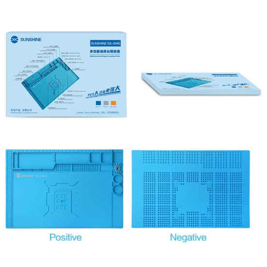 Sunshine SS-004E Magnetic Insulation Silicone Repair Mat Sunshine SS-004E Silicone Magnetic Repair Mat – Heat Resistant Insulation Desk Pad