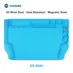 Sunshine SS-004H 3D Silicone Repair Mat – Ergonomic Wrist Support, Heat-Resistant Magnetic Insulation Pad
