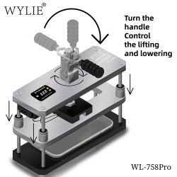 WYLIE WL-758Pro 2-in-1 Phone Screen Repair Fixture with Constant Temperature Heating and Pressure Table
