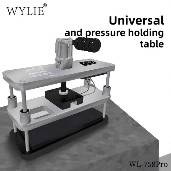 WYLIE WL-758Pro – Screen Bonding Fixture with Constant Heating and Pressure Table WYLIE WL-758Pro 2-in-1 Heating and Pressure Fixture Tool for Mobile Phone Screen Repair