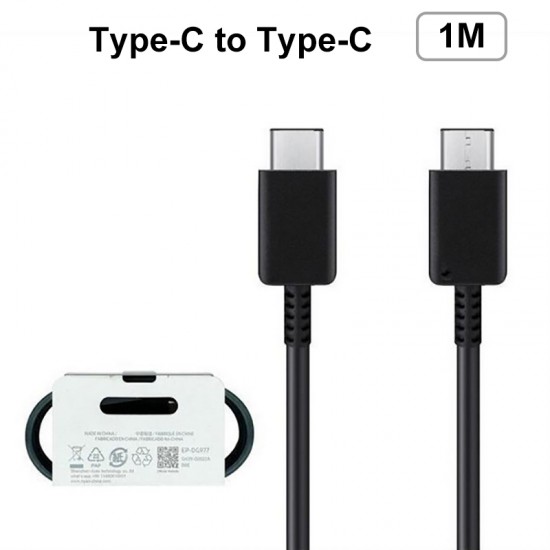 1M For Samsung Galaxy Note10/S20 Type-C to Type-C Charging Cable
