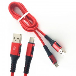 3A 1M USB to Type-C Charging Cable Thread Data Cable 3A 1M USB to Type-C Charging Cable Thread Data Cable