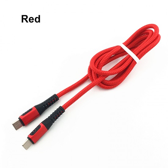 1M Type-C to Type-C Charging Cable Thread Data Cable