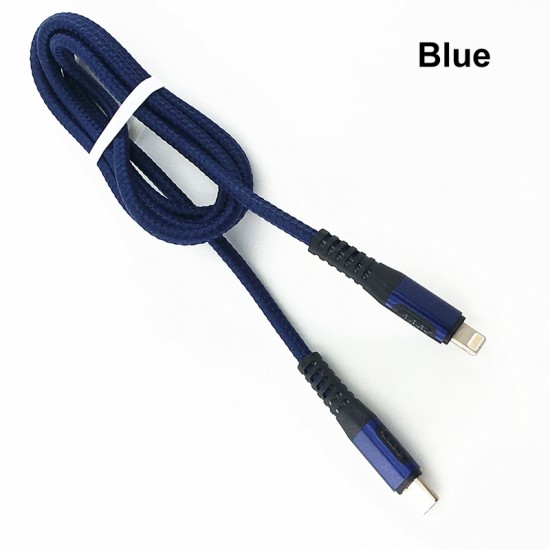 1M Type-C to Lightning Charging Cable Thread Data Cable