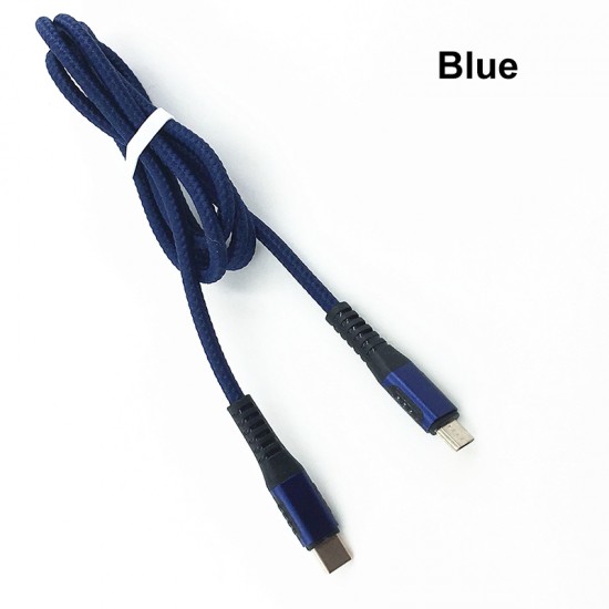 1M Type-C to Micro Charging Cable Thread Data Cable