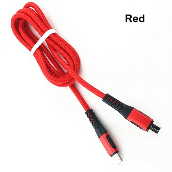 1M Type-C to Micro Charging Cable Thread Data Cable