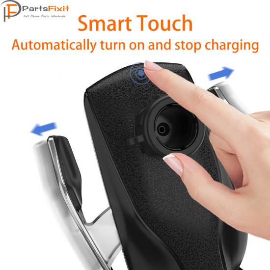 R2 10W Wireless Car Charger Car Phone Holder Infrared Auto Clamp Charge Mount for Wireless Charging Smart Phone