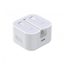 20W USB-C Power Adapter UK Plug PD Fast Charger
