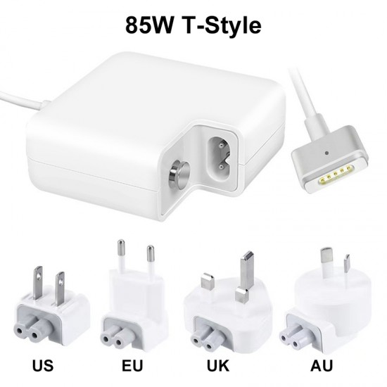 85W T-Style Connector MagSafe 2 Power Adapter EU/AU/UK/US Version Can Be Selected