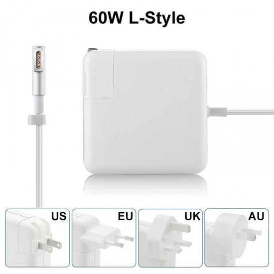 MagSafe Power Adapter 60W L-Style Connector EU/AU/UK/US Version Can Be Selected