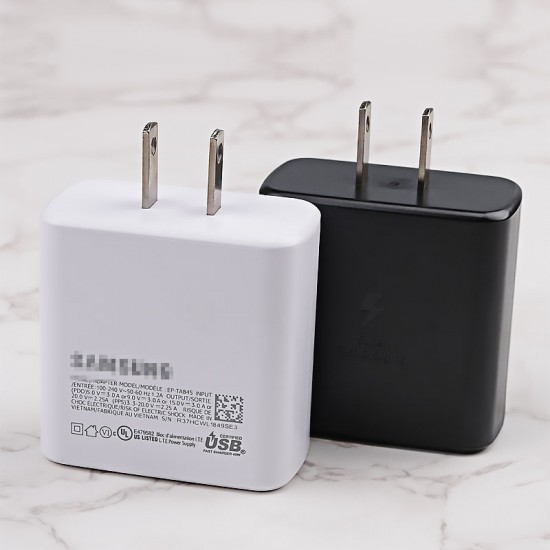 45W Fast Charger For Samsung Galaxy Note20 / TA-845 USB Power Adaptor US Plug