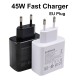 45W Fast Charger For Samsung Galaxy Note20 / TA-845 USB Power Adaptor EU Plug