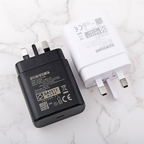 45W Fast Charger For Samsung Galaxy Note20 / TA-845 USB Power Adaptor UK Plug