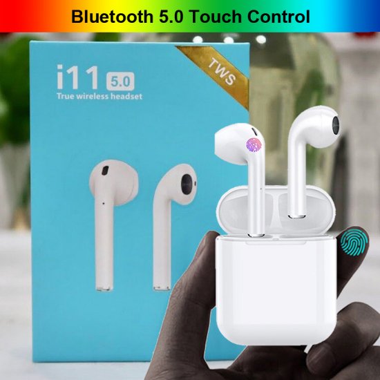 i11 TWS Bluetooth 5.0 Touch Wireless Earphones for iPhone Samsung Xiaomi Huawei LG