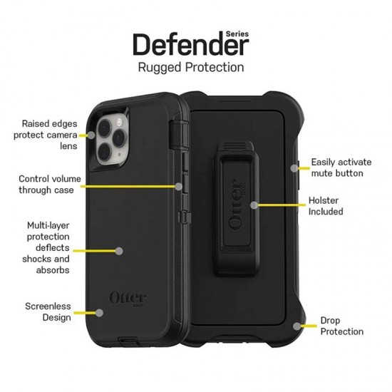 Otter Defender Case With Back Clip For IPhone Series