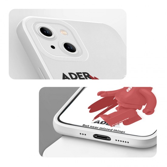 Silicone Ader Bear Full Cover Phone Case for iPhone X XR XsMax 11 12 13 mini Pro Max