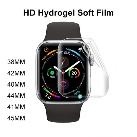 HD Soft Screen Protector Hydrogel Film For Apple Watch 45mm 41mm 44mm 40mm 42mm 38mm iWatch Series 1 2 3 4 5 6 7