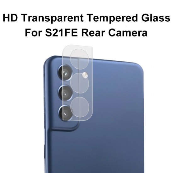 HD Transparent Tempered Glass Rear Camera Protector for Galaxy S21FE