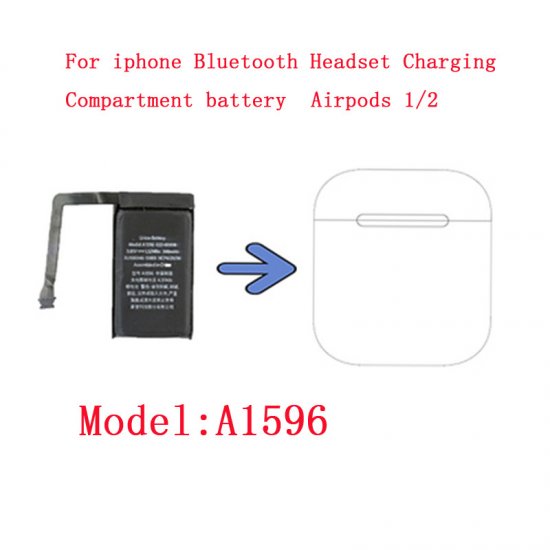 For Airpods 1st and 2nd Generation Charging Compartment Battery OEM