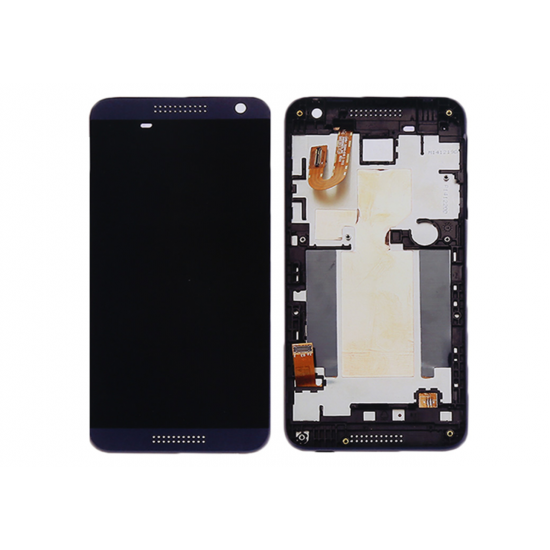HTC Desire 610 White LCD Screen With Frame Blue