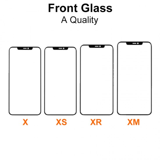 Grade A Quality Front Glass Replacement for iPhone X to 13ProMax