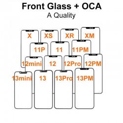 Grade A Quality Front Glass with OCA Replacement for iPhone X to 14ProMax Grade A Quality Front Glass with OCA Replacement for iPhone X to 14ProMax