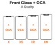 Grade A Quality Front Glass with OCA Replacement for iPhone X to 13ProMax